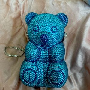 Teddy Bear Rhinestone Clutch